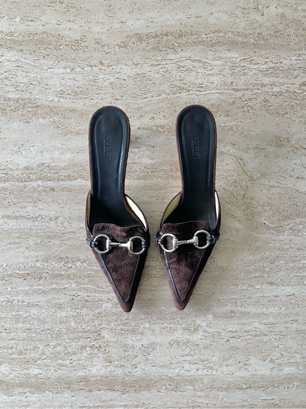 Vintage Gucci Tom Ford-era Horsebit Mule Heels